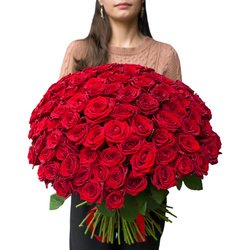 Букет «101 алая роза» Букет «101 алая роза»