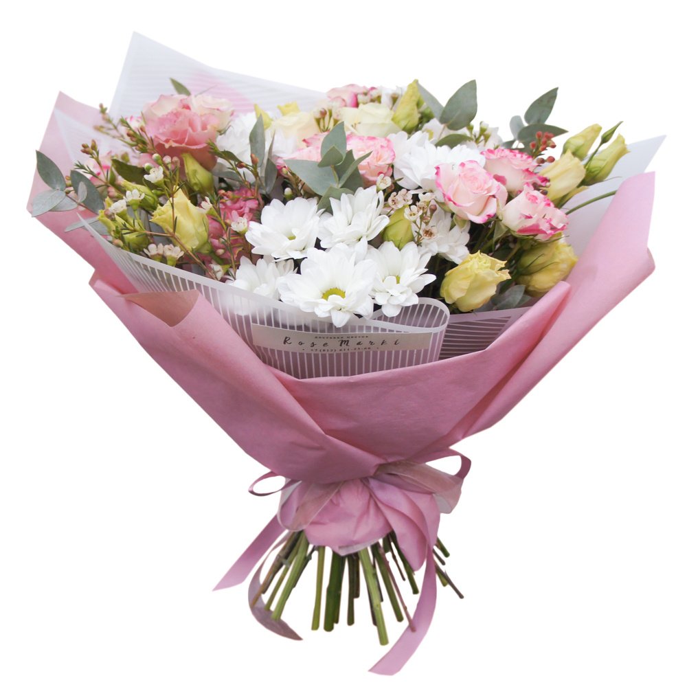 Купить Букеты с хризантемой в цветочном салоне «Мне Розы»